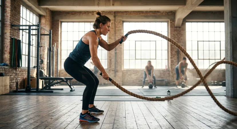 No shortcuts on rope day 🔥 Thirty seconds on, thirty off. It's not pretty, but it works — and that's the point.